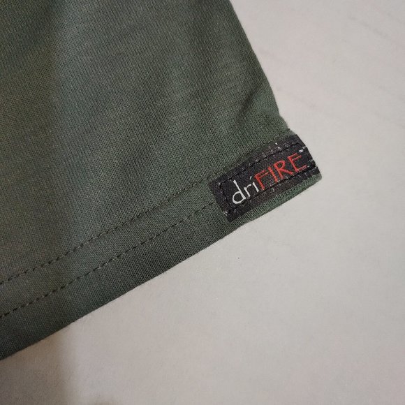DriFire Performance Wear Men's Tshirt Sz 2XL Flame Resistant Moss Green NIP - Picture 3 of 6